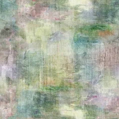 Voyage Maison Midnight Reflections Fabrics Monet Fabric - Coral - MONET-CORAL - Image 1