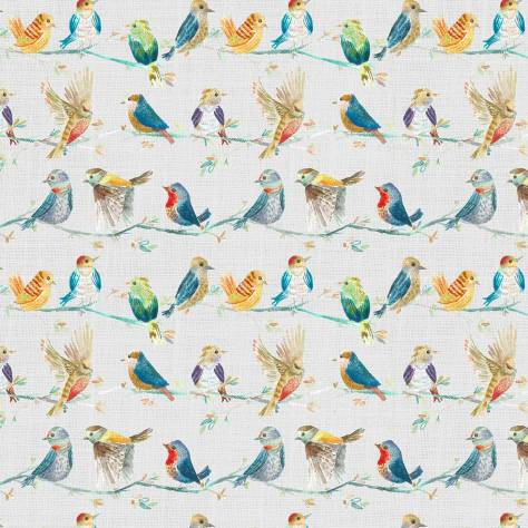 Voyage Maison Imaginations Fabrics Birdy Branch Fabric - Sunshine - BIRDYBRANCHSUNSHINE - Image 1