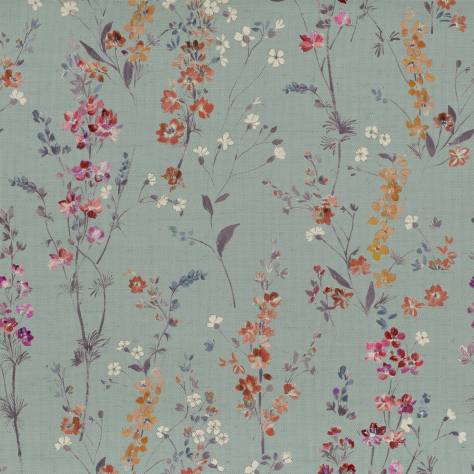 Voyage Maison Florabunda Fabrics Briella Fabric - Cornflower Linen - BRIELLA-967 - Image 1