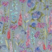 Florabunda Fabric - Bluebell Blue