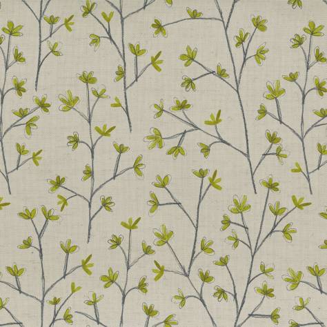 Voyage Maison Florabunda Fabrics Ophelia Fabric - Lime Linen - OPHELIA-5165