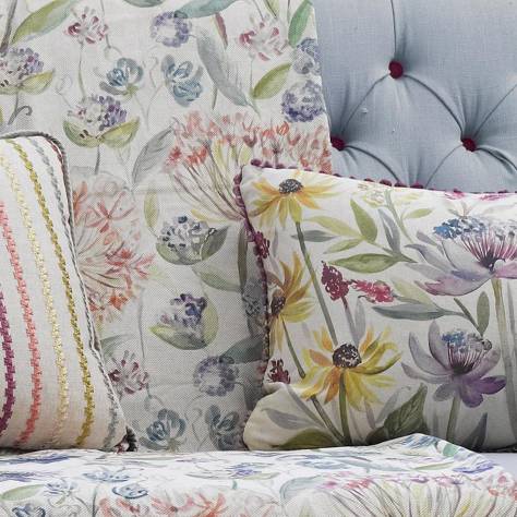 Voyage Maison Florabunda Fabrics Ophelia Fabric - Cornflower Linen - OPHELIA-5167 - Image 4
