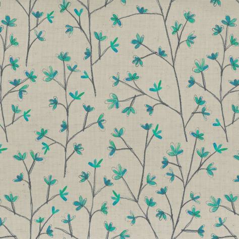 Voyage Maison Florabunda Fabrics Ophelia Fabric - Cornflower Linen - OPHELIA-5167