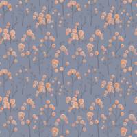 Ichiyo Blossom Fabric - Cobalt