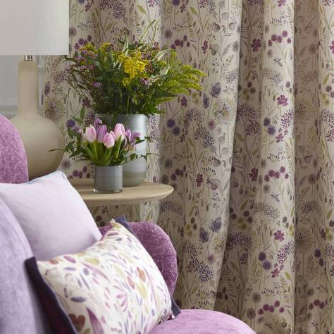 Voyage Maison Diffusion Weaves Flora Fabric - Cream/Autumn - FLORA-CREAM/AUTUMN