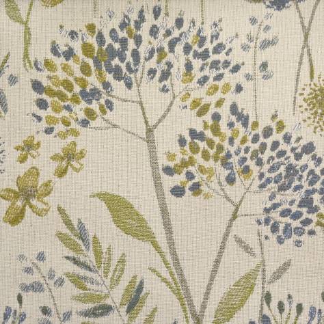 Voyage Maison Diffusion Weaves Flora Fabric - Cream/Duckegg - FLORA-CREAM/DUCKEGG - Image 1