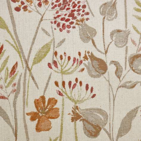 Voyage Maison Diffusion Weaves Flora Fabric - Cream/Russet - FLORA-CREAM/RUSSET
