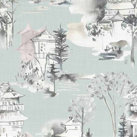 Voyage Maison Kyoto Gardens Fabrics Kyoto Fabric - Opal - KYOTO-OPAL
