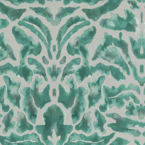Voyage Maison Kyoto Gardens Fabrics Nikko Fabric - Emerald - NIKKO-EMERALD