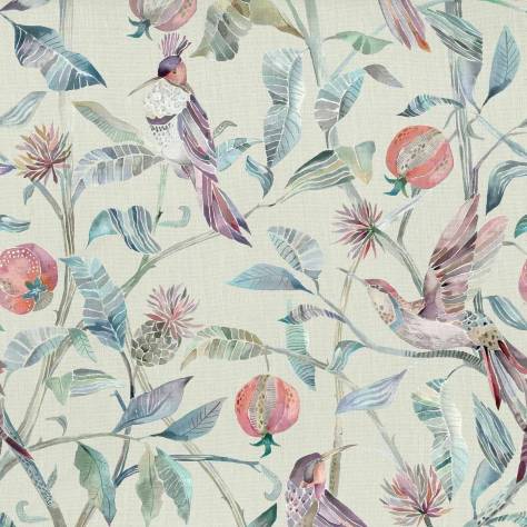 Voyage Maison Tiverton Fabrics Colyford Fabric - Loganberry Parchment - COLYFORD-LOGANBERRY-PARCHMENT - Image 1