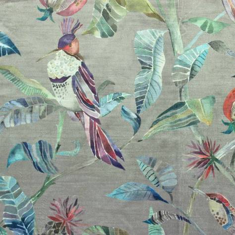 Voyage Maison Tiverton Fabrics Colyford Velvet Fabric - Grape - COLYFORD-VELVET-GRAPE - Image 1