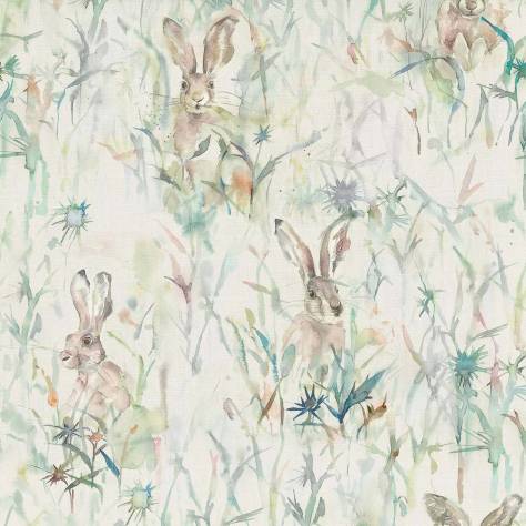 Voyage Maison Wilderness Fabrics Jack Rabbit Fabric - Cream - Jack-Rabbit-Cream