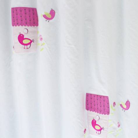 OUTLET SALES All Fabric Categories Birdhouse Fabric - Pink - BIR001 - Image 2
