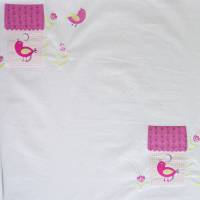 Birdhouse Fabric - Pink
