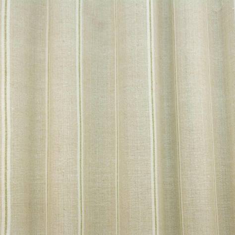 OUTLET SALES All Fabric Categories James Hare Burn Stripe Fabric - Green/Sand - BUR001