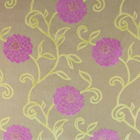 OUTLET SALES All Fabric Categories Charlotte Fabric - Pink/Lime - CHA002 - Image 2