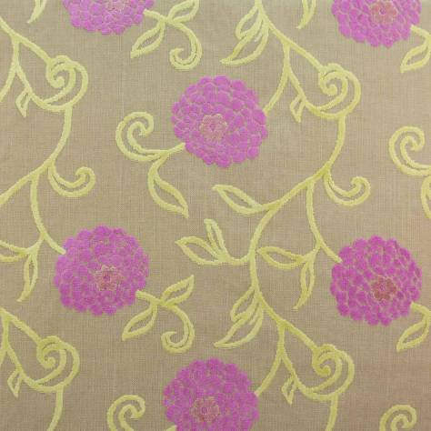 OUTLET SALES All Fabric Categories Charlotte Fabric - Pink/Lime - CHA002 - Image 1