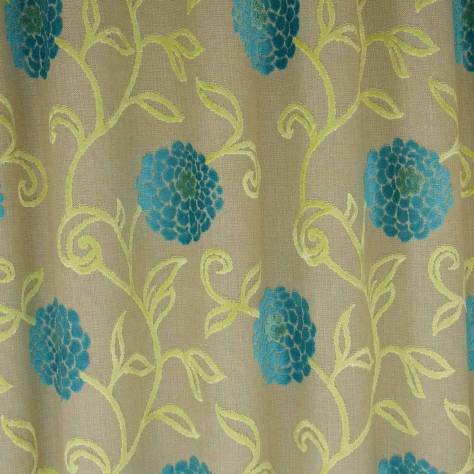 OUTLET SALES All Fabric Categories Charlotte Fabric - Aqua - CHA005 - Image 2
