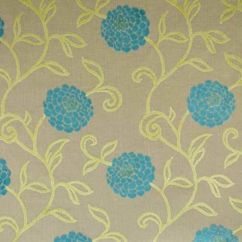 OUTLET SALES All Fabric Categories Charlotte Fabric - Aqua - CHA005 - Image 1