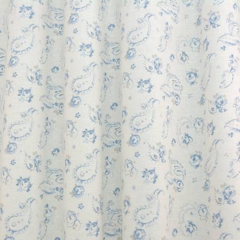 OUTLET SALES All Fabric Categories Evelina Fabric - Wedgewood - EVE003 - Image 2