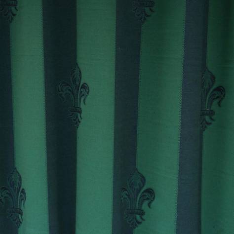 OUTLET SALES All Fabric Categories Fleur de Lys Fabric - Forest/Navy - FLE002 - Image 2
