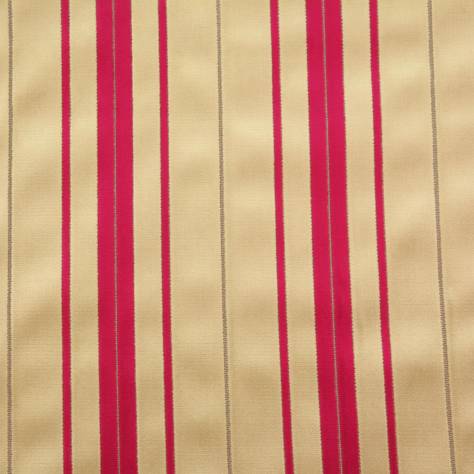 OUTLET SALES All Fabric Categories Kyra Stripe Fabric - Red/Gold - KYR001 - Image 1