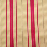 Kyra Stripe Fabric - Red/Gold
