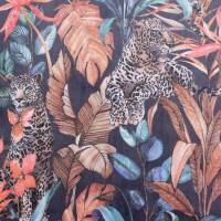 Leopard Fabric - Blue