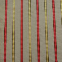 James Hare Ribbon Stripe Fabric - Chilli