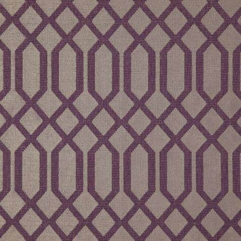 Wemyss  Labyrinth Fabrics Pylos Fabric - Wineberry - PYLOS26