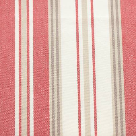 Jane Churchill Linhope Fabrics Hopwell Stripe Fabric - Red - J872F-02