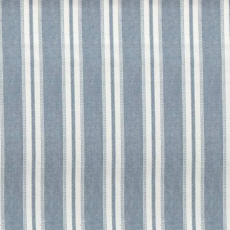 Jane Churchill Linhope Fabrics Linhope Stripe Fabric - Navy - J873F-08