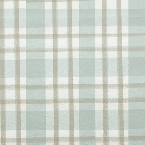 Jane Churchill Linhope Fabrics Talla Check Fabric - Aqua - J874F-01