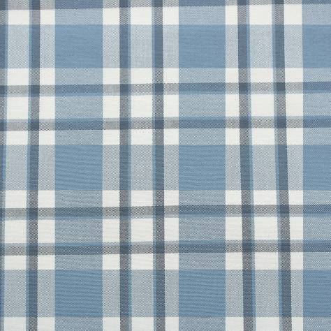 Jane Churchill Linhope Fabrics Talla Check Fabric - Navy - J874F-03
