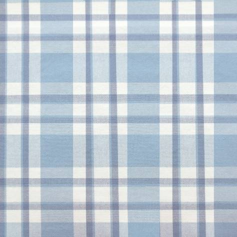 Jane Churchill Linhope Fabrics Talla Check Fabric - Blue - J874F-06 - Image 1