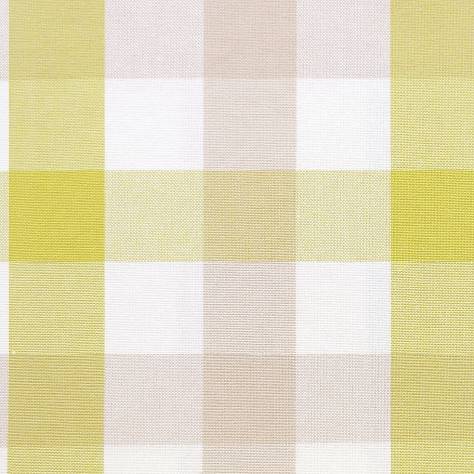 Jane Churchill Linhope Fabrics Kali Check Fabric - Leaf Green - J875F-01