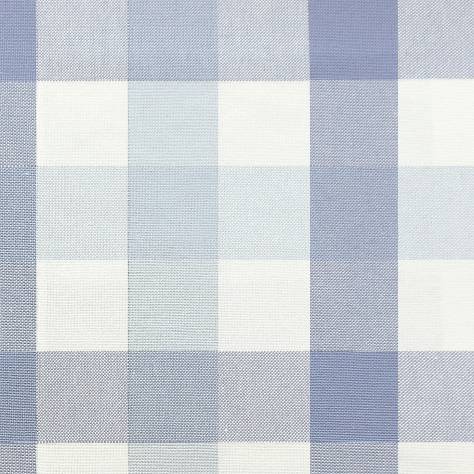 Jane Churchill Linhope Fabrics Kali Check Fabric - Blue - J875F-02