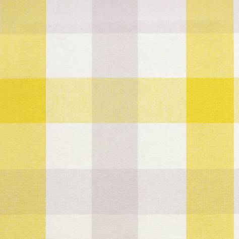 Jane Churchill Linhope Fabrics Kali Check Fabric - Yellow - J875F-03
