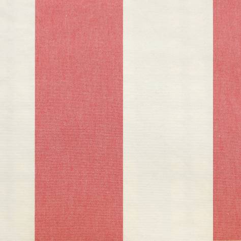 Jane Churchill Linhope Fabrics Alda Stripe Fabric - Red - J876F-02