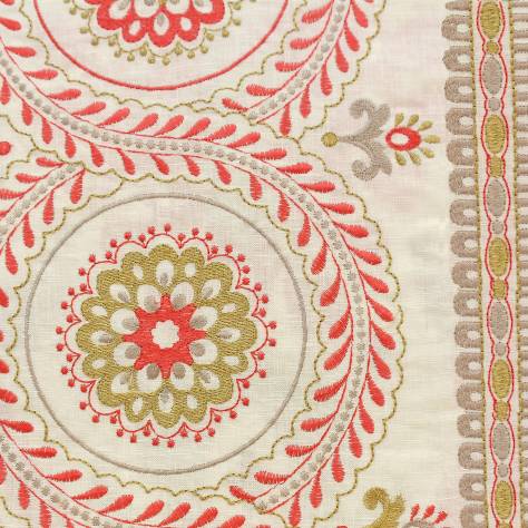 Jane Churchill Blakewater Fabrics Holmewood Fabric - Red - J867F-02 - Image 1