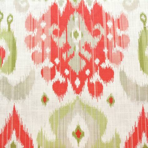 Jane Churchill Blakewater Fabrics Nuri Fabric - Pink/Green - J878F-01