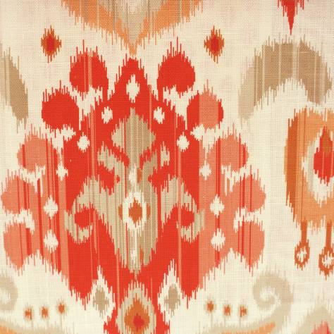 Jane Churchill Blakewater Fabrics Nuri Fabric - Red/Orange - J878F-03 - Image 1