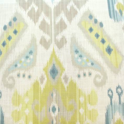 Jane Churchill Blakewater Fabrics Nuri Fabric - Aqua/Lime - J878F-04