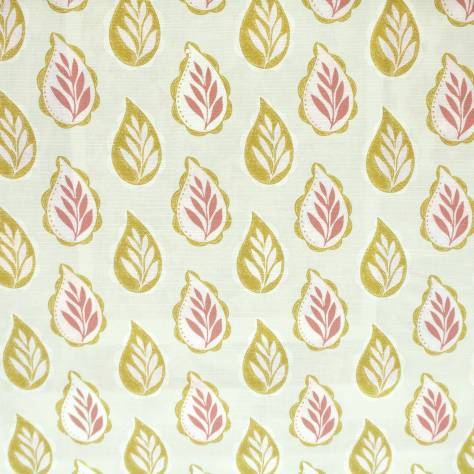 Jane Churchill Blakewater Fabrics Myla Fabric - Pink/Ochre - J880F-02 - Image 1