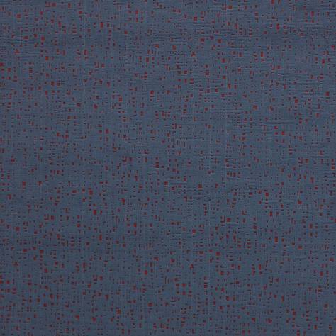 Jane Churchill Mali Fabrics Varda Fabric - Blue/Copper - J948F-04 - Image 1