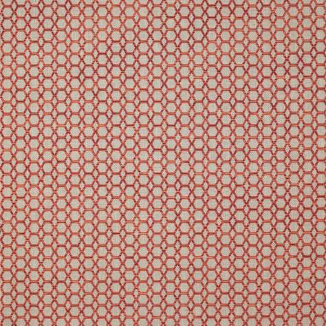 Jane Churchill Skala Fabrics Hex Fabric - Orange - J954F-01 - Image 1