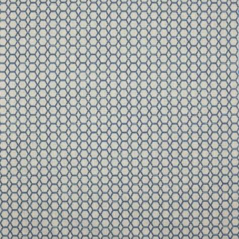 Jane Churchill Skala Fabrics Hex Fabric - Blue - J954F-02 - Image 1