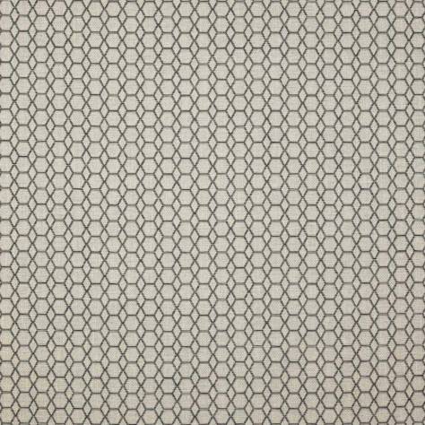 Jane Churchill Skala Fabrics Hex Fabric - Charcoal - J954F-05 - Image 1