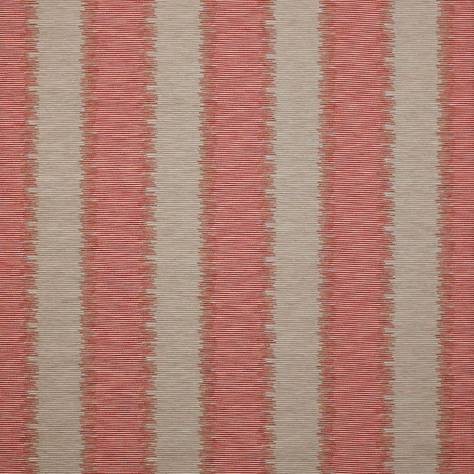 Jane Churchill Skala Fabrics Iskar Stripe Fabric - Red - J963F-02 - Image 1