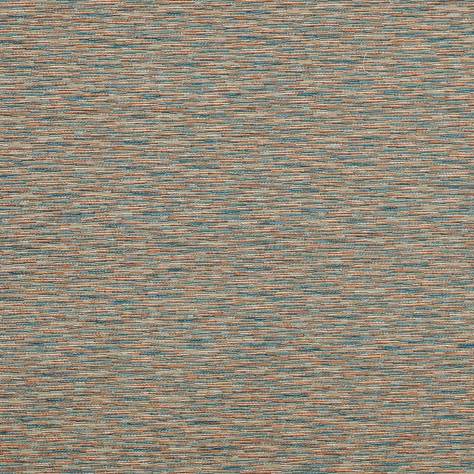 Jane Churchill Skala Fabrics Bassi Fabric - Teal/Copper - J964F-02 - Image 1